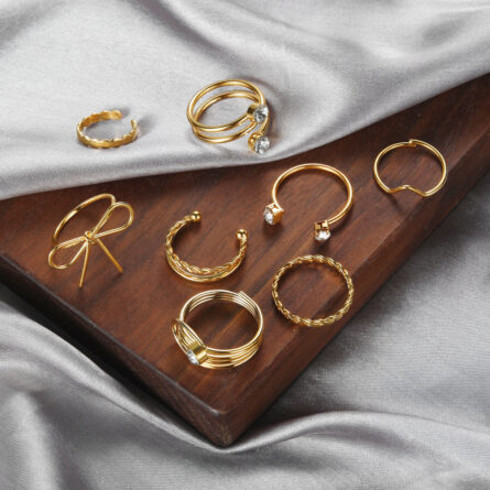 Bohemian Summer Gold Ring Set - Image 27