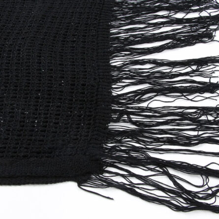 Gabriella Fringe Open Back Crochet Beach Cover Up Dress - Image 40