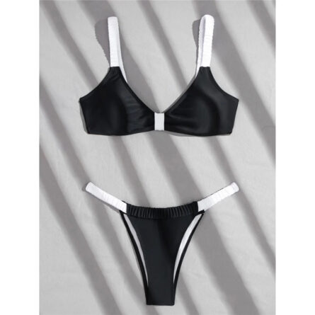 Monochrome Luxe Band Bikini Set – Bild 5