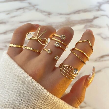 Bohemian Summer Gold Ring Set - Image 7