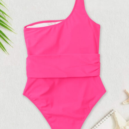 Leopard One Shoulder One Pieces Swimsuit - Image 6