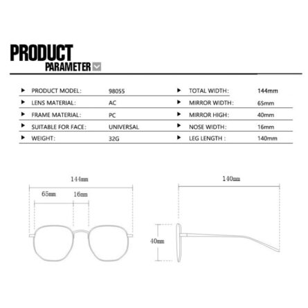 Seaside Siren Specs Rectangle Sunglasses for Women – Bild 6