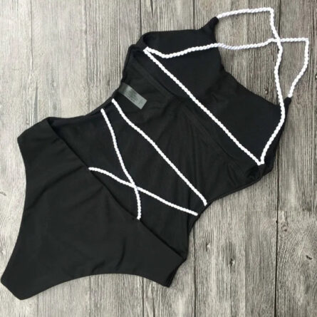 Sunset and Swim Sexy Strappy Open Back One Piece Swimsuit - Image 44