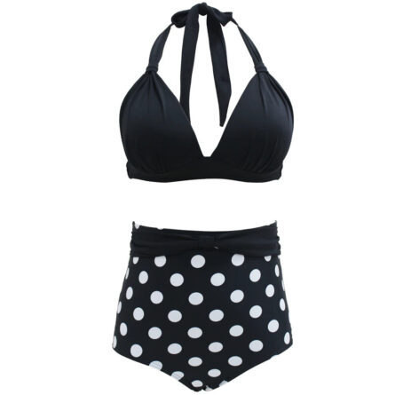 Retro Queen Halter High Waist Bikini - Image 12