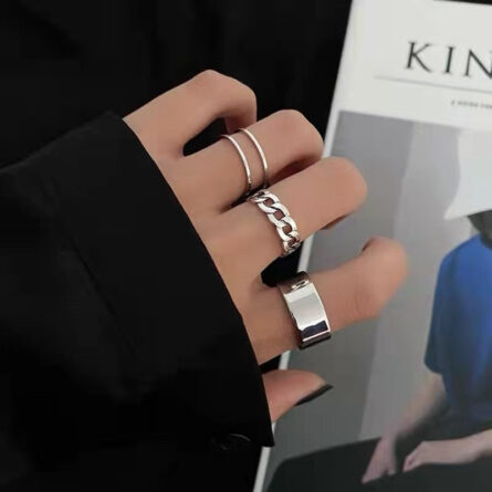 Goddess Glam Silver Ring Set - Image 13