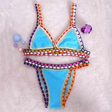 Neon Reef Neoprene Crochet Bikini