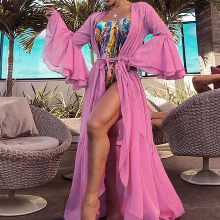 Caribbean Vacation Bikini Cover-up Long Tunic - Image 4