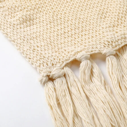 Boho Dreams Knitted Tassel Beach Blouse - Image 20