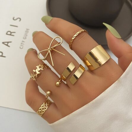 Bohemian Summer Gold Ring Set - Image 14