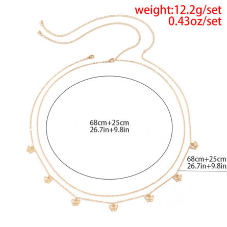 Cute Butterfly Waist Chain Sexy Body Chain Jewelry – Bild 15