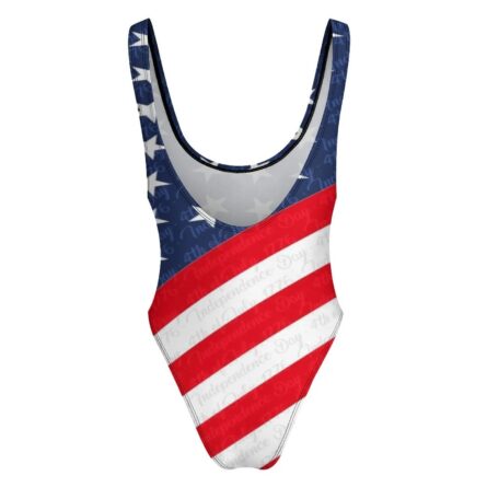Patriotic Stars and Stripes One-Piece Swimsuit - Image 10