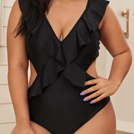 Bahamas Delight Ruffle One Piece Plus Size - Image 12