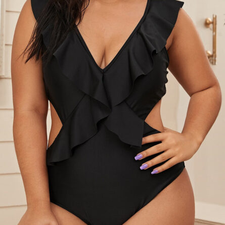 Bahamas Delight Ruffle One Piece Plus Size - Image 42