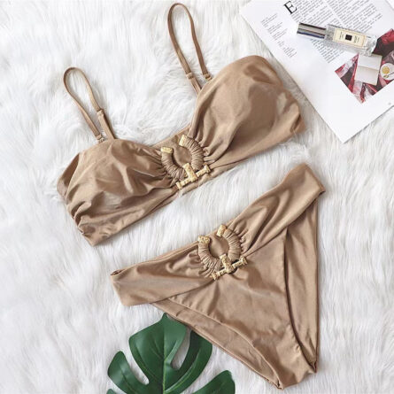 Riviera Queen High Cut Push Up Rhinestone Bikini - Image 30