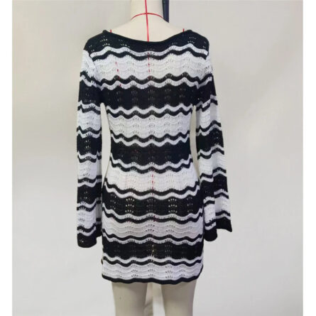 Ripple Effect Crochet Dress - Image 3