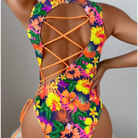 Anguilla Cut Out Open Back Swimsuit - Image 3