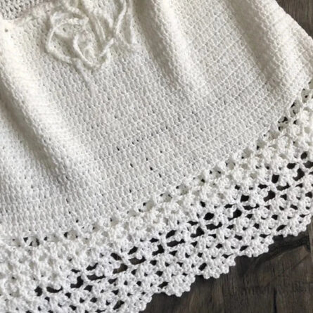 Boho Breeze Handmade Crochet Mini Skirt - Image 6