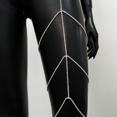 Multilayer Rhinestone Thigh Leg Chain – Bild 14
