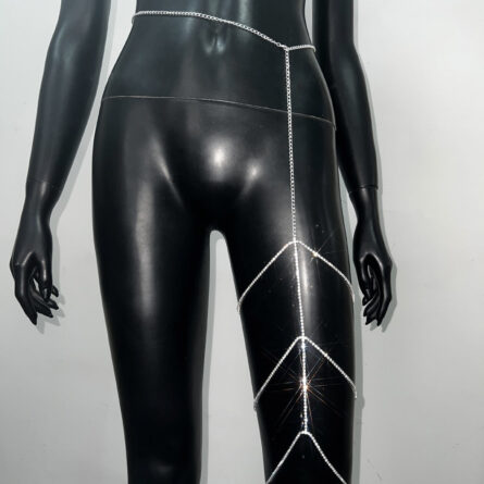 Multilayer Rhinestone Thigh Leg Chain – Bild 5