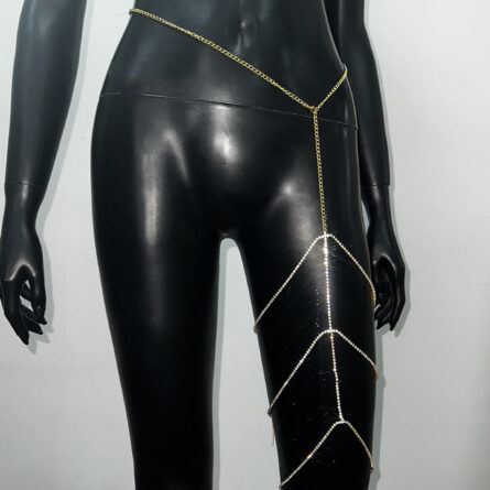 Multilayer Rhinestone Thigh Leg Chain – Bild 11