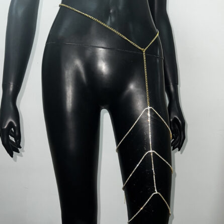 Multilayer Rhinestone Thigh Leg Chain – Bild 2