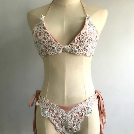 Luxury Lace Micro White Bikini - Image 4