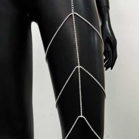 Multilayer Rhinestone Thigh Leg Chain – Bild 8