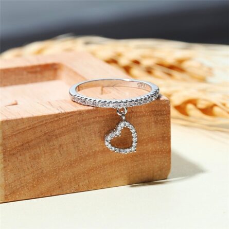 Adorable Hanging Heart Ring – Bild 2