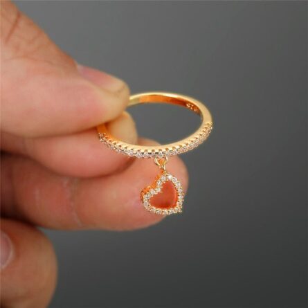Adorable Hanging Heart Ring – Bild 9