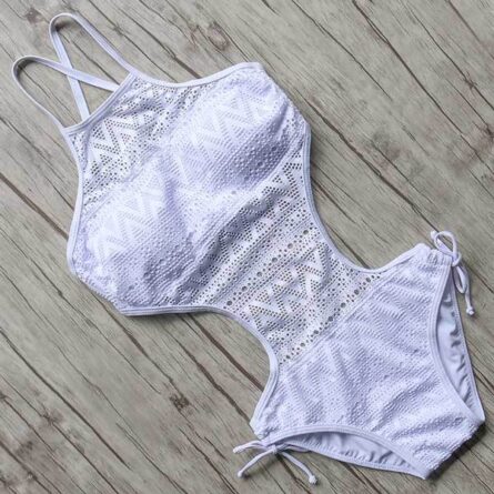 Alexia Luxe Sexy One Piece Cut Out Waist Swimsuit - Image 2