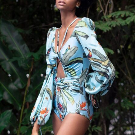 Amarella Long Sleeve Swimsuit - Image 2