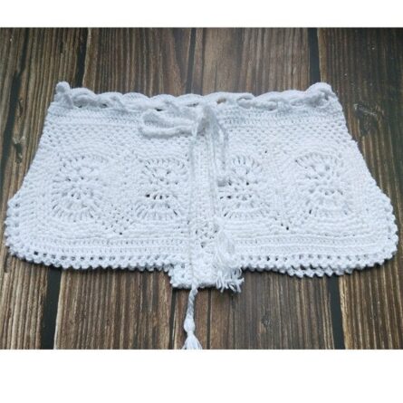 Amore Crochet Boho Bohemian Swim Bikini Shorts - Image 18