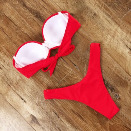 Mediterranean Bandeau Push-up Bikini – Bild 55