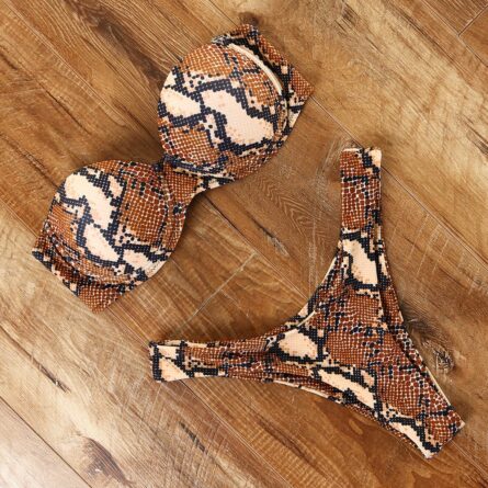 Mediterranean Bandeau Push-up Bikini – Bild 44