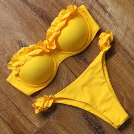 Mediterranean Bandeau Push-up Bikini – Bild 62