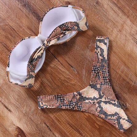 Mediterranean Bandeau Push-up Bikini – Bild 50