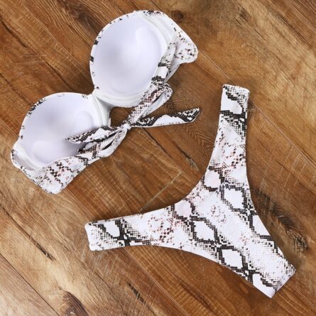 Mediterranean Bandeau Push-up Bikini – Bild 79