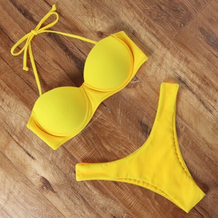 Mediterranean Bandeau Push-up Bikini – Bild 42