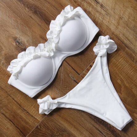 Mediterranean Bandeau Push-up Bikini – Bild 5