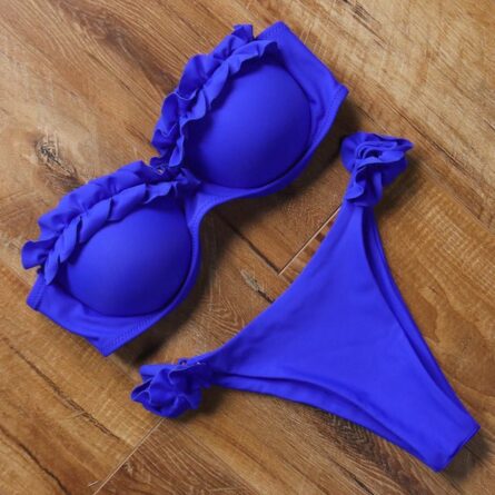 Mediterranean Bandeau Push-up Bikini – Bild 65