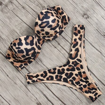 Mediterranean Bandeau Push-up Bikini – Bild 8