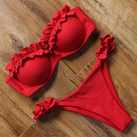 Mediterranean Bandeau Push-up Bikini – Bild 48
