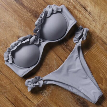 Mediterranean Bandeau Push-up Bikini – Bild 67