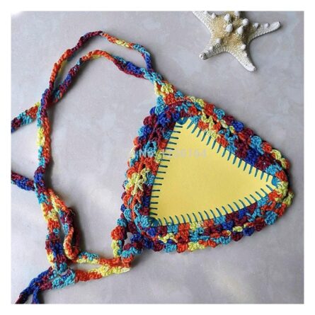 Bahamas Neoprene Crochet Brazilian Bikini - Image 18