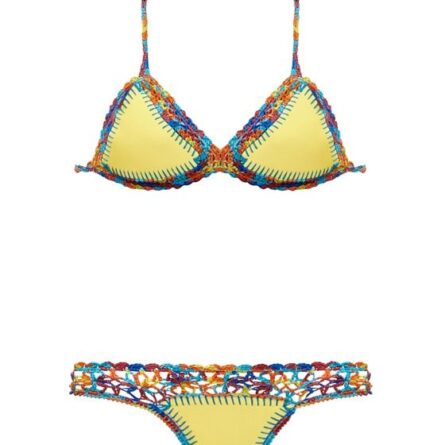 Bahamas Neoprene Crochet Brazilian Bikini - Image 2