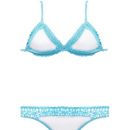 Bahamas Neoprene Crochet Brazilian Bikini - Image 6