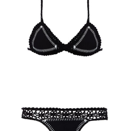 Bahamas Neoprene Crochet Brazilian Bikini - Image 5