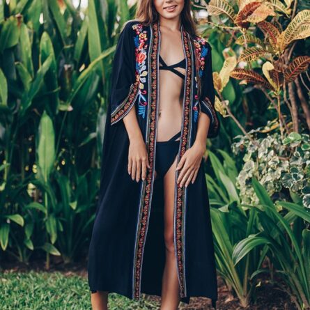 Bali Bliss Beach Kimono Cover Up - Image 3