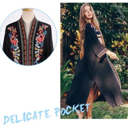 Bali Bliss Beach Kimono Cover Up - Image 4