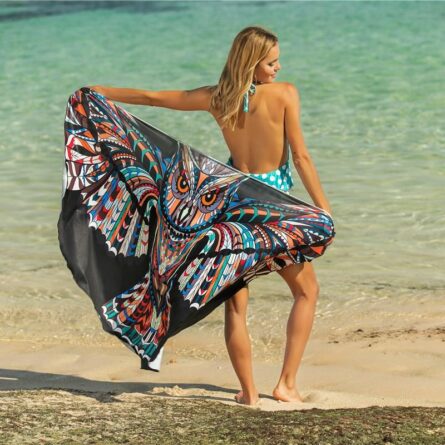Beach Cover Up Print Cover Up Butterfly Sarong Dress – Bild 3
